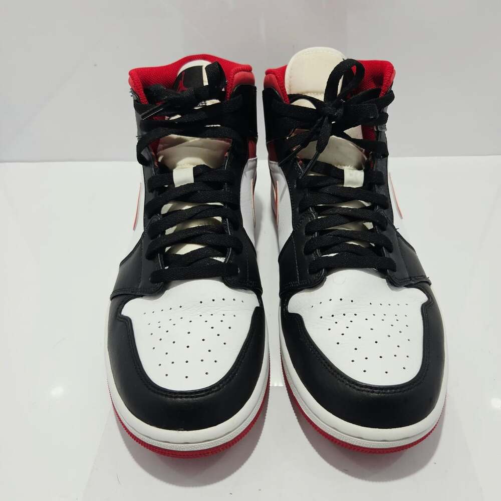 Nike Air Jordan 1 Mid Gym Red Black White 554724-122 Men's Size 12